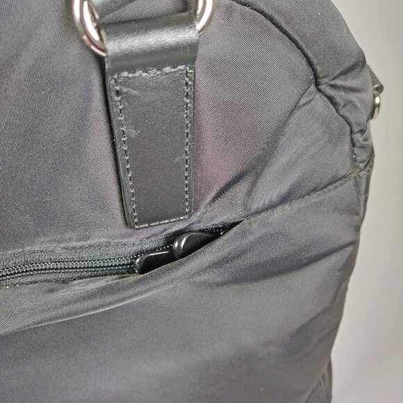 Lo & Sons OG Large Black Nylon Weekender Laptop Bag Travel Tote - Picture 8 of 15